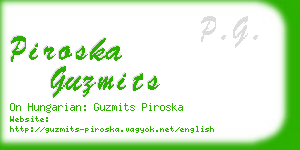 piroska guzmits business card